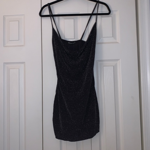 PLT sparly black bodycon dress - Picture 2 of 4